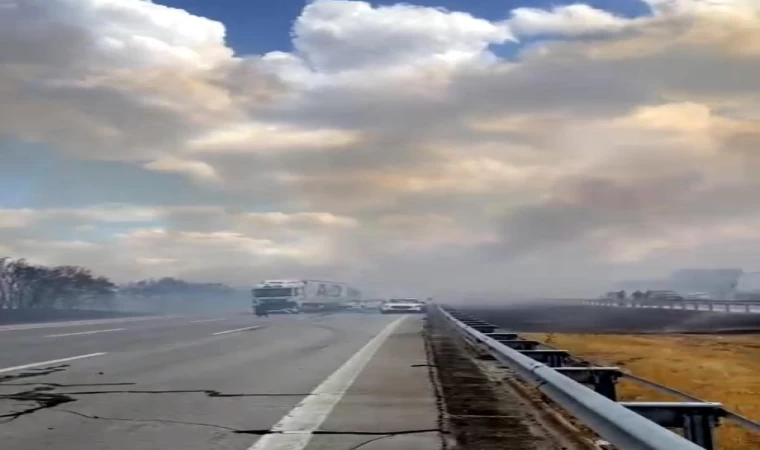 Anız ateşinden duman kaplayan TEM’de zincirleme kaza: 1 ölü, 36 yaralı/ Ek fotoğraf