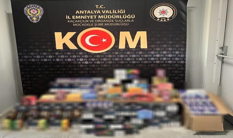 Antalyada 4 milyon liralık kaçakçılık operasyonu