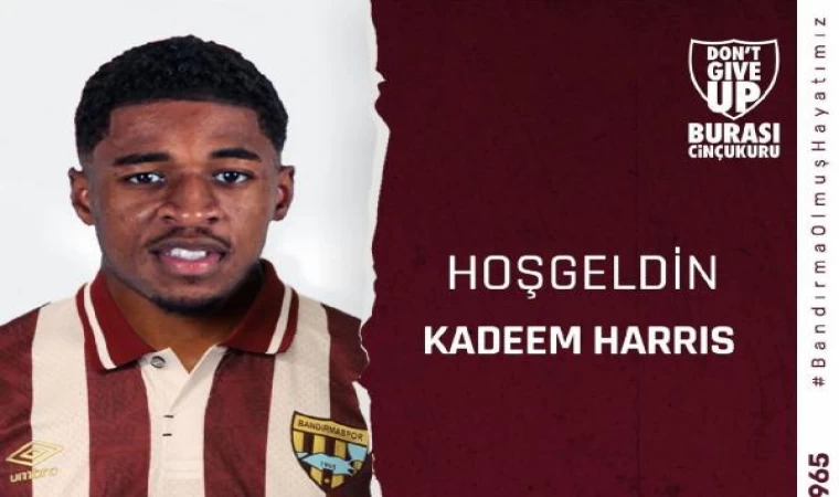 Bandırmaspor, Kadeem Harris’i kadrosuna kattı