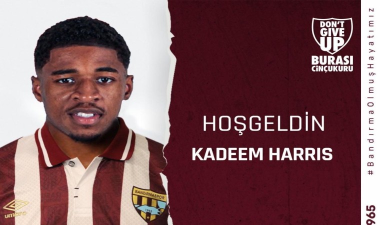 Bandırmaspor, Kadeem Harrisi transfer etti