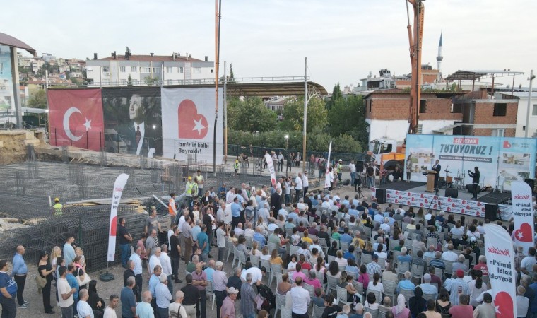 Bayraklıda Yunus Emre Kültür Merkezi ve anaokulunun temeli atıldı