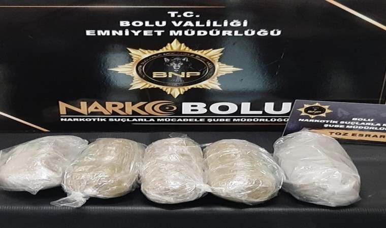 Boluda 5 kilogram uyuşturucu ele geçirildi, çete çökertildi