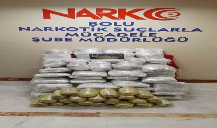 Boluda uyuşturucu operasyonu: 57 kilogram skunk ele geçirildi