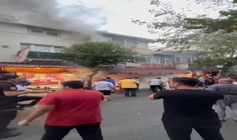 Büyükada’da esnaf lokantasında yangın