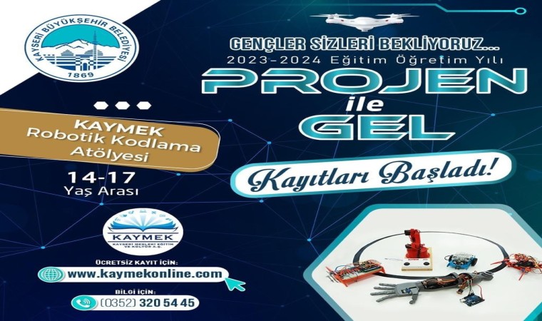 Büyükşehir KAYMEKten ‘Projen ile Gel Robotik Kodlama Atöylesi