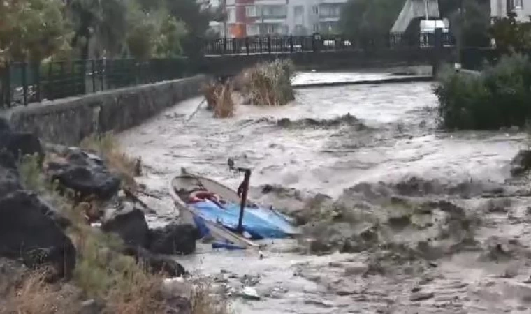 Çanakkale’de sağanak etkili oldu