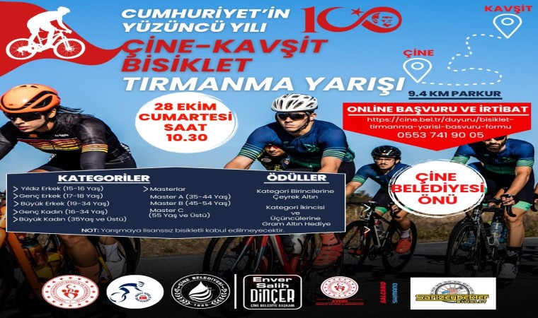 Çinede pedallar cumhuriyetin yüzüncü yılı için çevrilecek