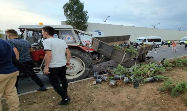 Cip, traktöre çarptı: 1’i ağır, 6 yaralı