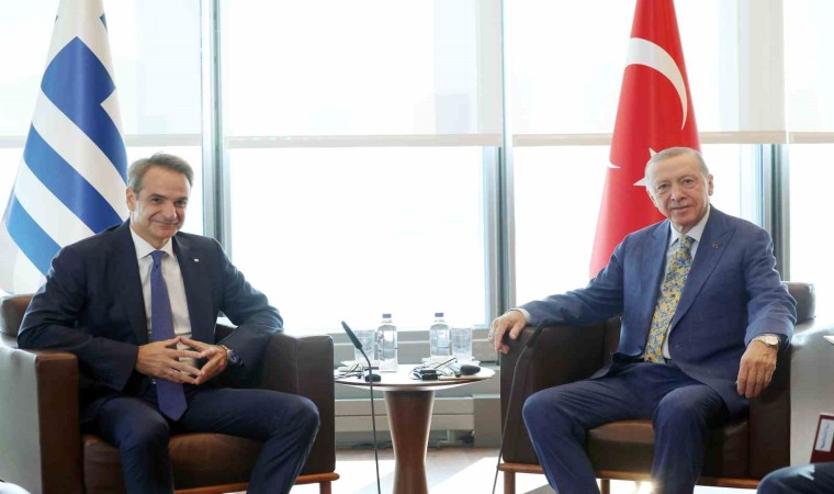 Cumhurbaşkanı Erdoğan, Yunanistan Başbakanı Miçotakisi kabul etti