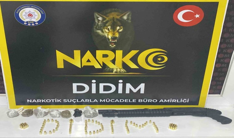 Didimde pompalı tüfek ve 100 adet fişek ele geçirildi