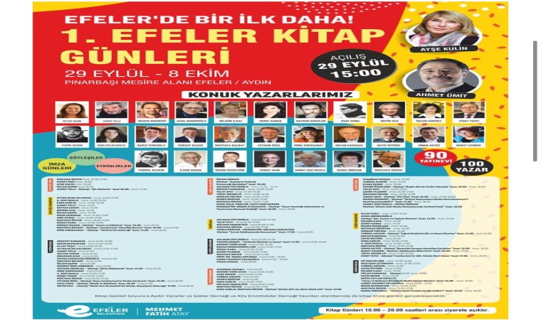 Efeler Kitap Günleri için geri sayım başladı