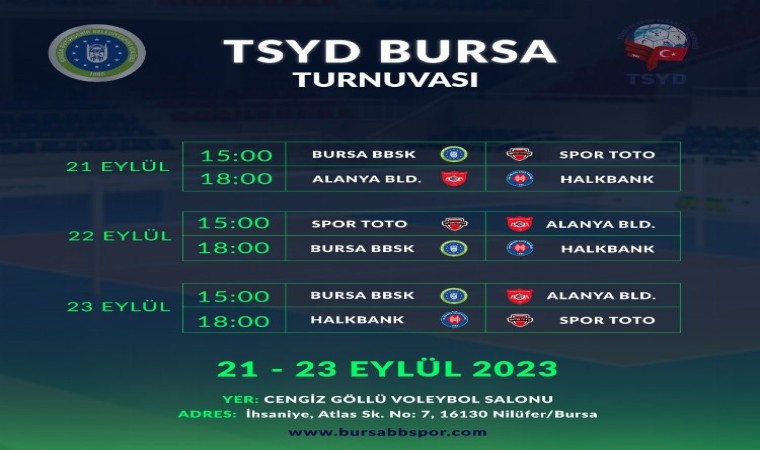 Ekipler, TSYD Bursa Voleybol Turnuvasında eksiklerini görecek