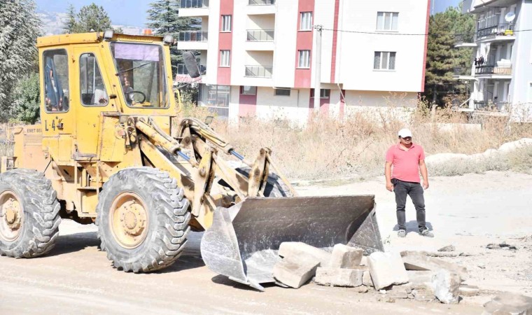 Emette sıcak asfalt öncesi çalışmalar başladı