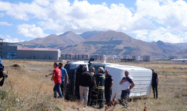 Erzurumda trafik kazası: 1 yaralı