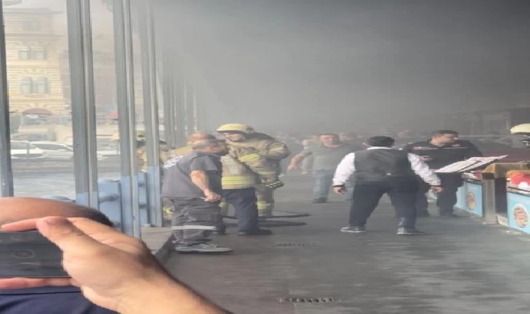 Galata Köprüsü’nde yangın paniği