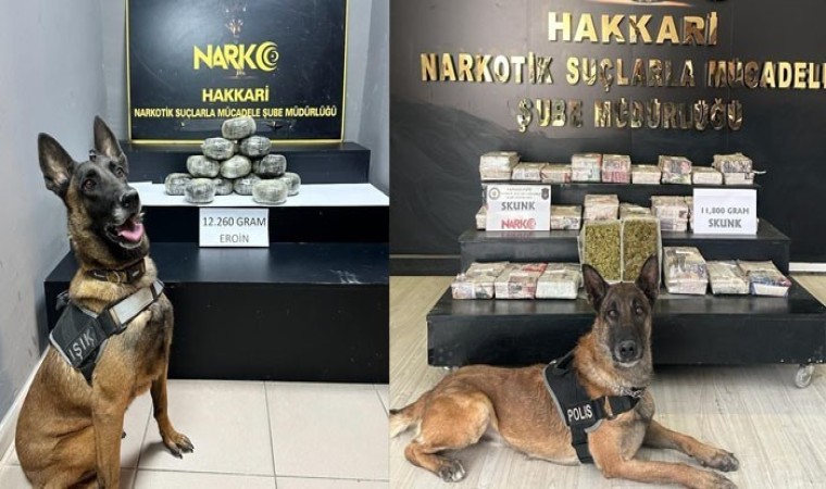 Hakkaride 24 kilo 60 gram uyuşturucu ele geçirildi