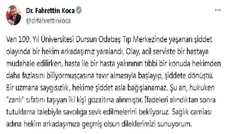 Hasta yakınları tarafından darbedilen asistan doktor yoğun bakımda (2)