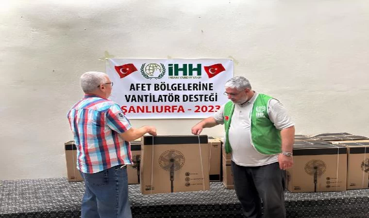 İHH’dan deprem bölgelerine 2 bin 750 adet vantilatör