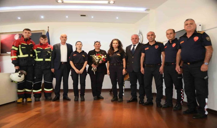 İtfaiyeciler Başkan Çerçioğlu ile bir araya geldi