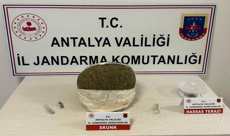 Jandarma operasyonunda 5 kilo 300 gram skunk ele geçirildi