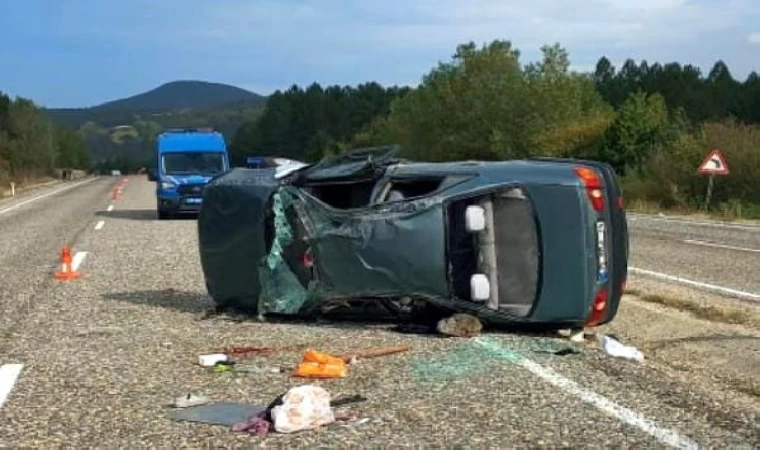 Kastamonu’da otomobil takla attı; 1 ölü, 3 yaralı