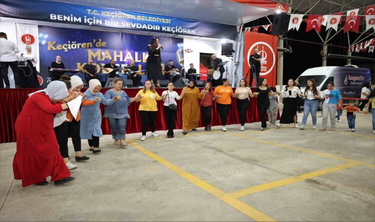 Keçiörende mahalle konserleri devam ediyor