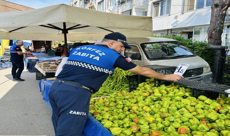 Körfez zabıtasından pazar denetimi