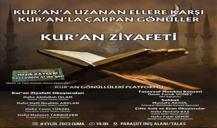 Kuran Gönüllüleri Platformundan Kuran ziyafeti