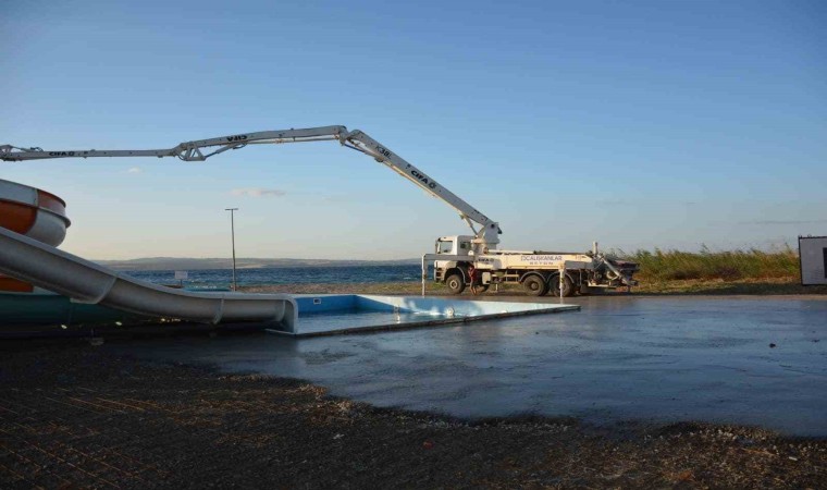 Lapsekide Aqua Park projesi devam ediyor