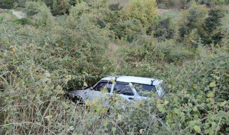 Lastiği patlayan otomobil, şarampole uçtu: 4 yaralı