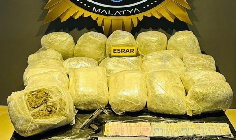 Malatyada 46 kilo esrar ele geçirildi