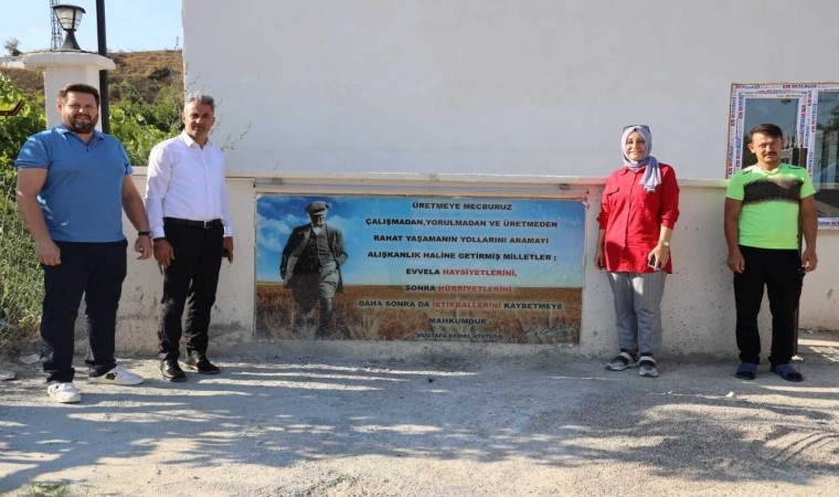 Mantar üretim tesisinde incelemeler yapıldı