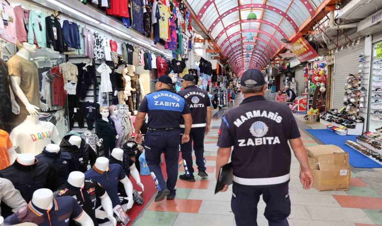 Marmaris Zabıtasından yoğun mesai