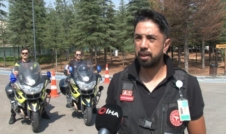 Motosiklet ambulanslar altın dakikalar içerisinde yaptıkları müdahale ile hayat kurtarıyor