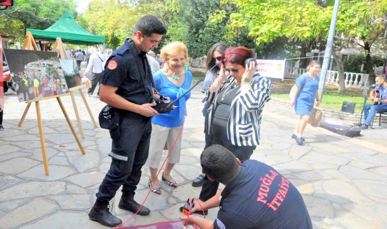 Muğlada itfaiye ekiplerinden anlamlı tanıtım