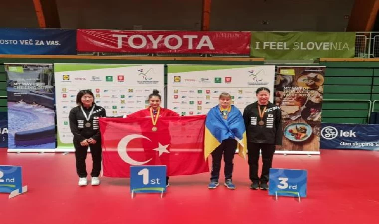 Özel sporcu Ebru Acer, Avrupa şampiyonu oldu