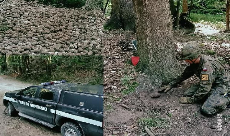 Polonya’da 2. Dünya Savaşı’ndan kalan patlamamış 1300 mühimmat ele geçirildi