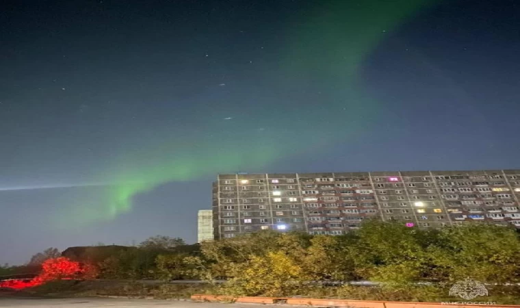 Rusya’da beliren kutup ışıkları fotoğraflandı