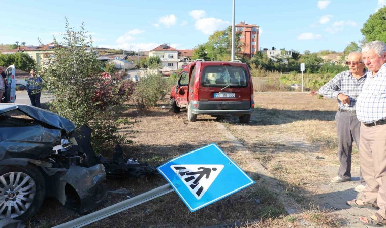 Samsunda korkutan trafik kazası: 3 yaralı