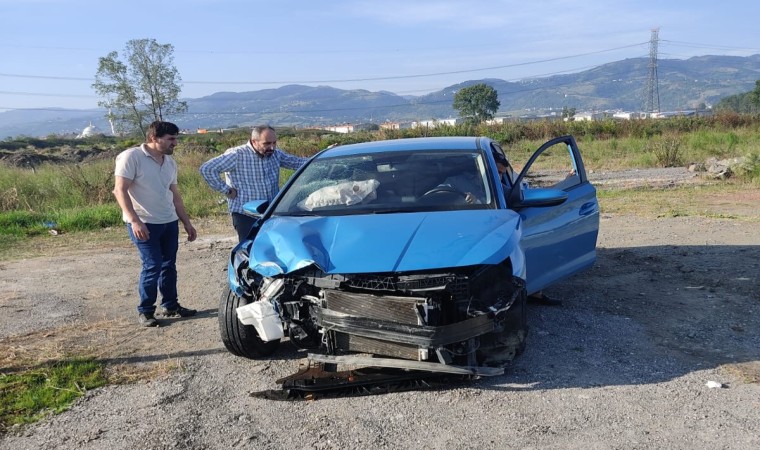 Samsunda trafik kazası: 1 yaralı