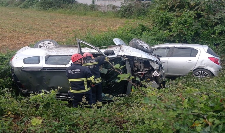 Samsunda zincirleme trafik kazası: 5 yaralı