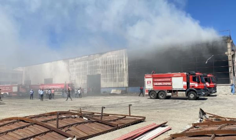 Şanlıurfa’da geri dönüşüm fabrikasında yangın