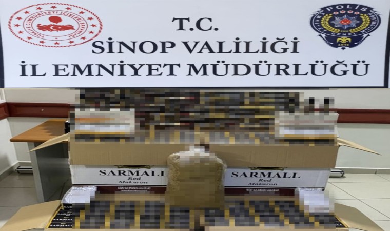 Sinopta sigara kaçakçılarına operasyon: 1 gözaltı