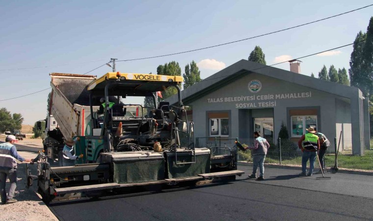 Talas Cebirde kapsamlı asfalt çalışması