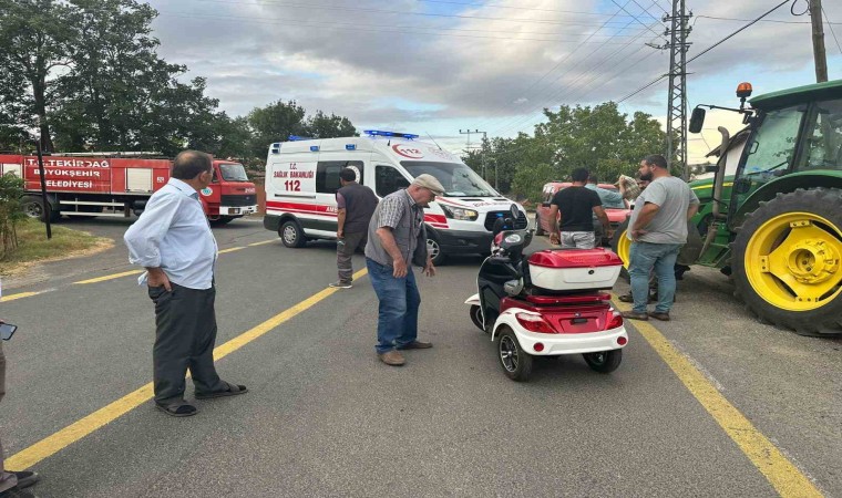 Tekirdağda trafik kazası: 1 yaralı