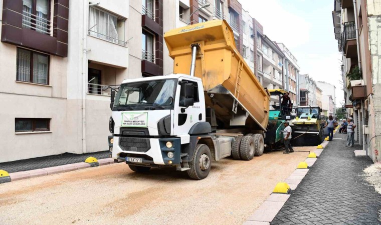 Tepebaşında üstyapı çalışmaları sürüyor