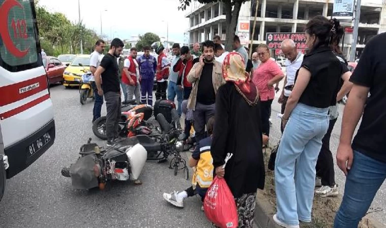 Ters yöne giren elektrikli bisikletli çocuk kazaya neden oldu: 2 yaralı