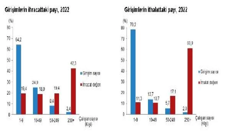 TÜİK: 2022’de 114 bin 155 girişim ihracat yaptı