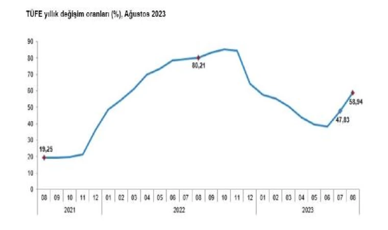 TÜİK, ağustos ayı enflasyon oranlarını açıkladı