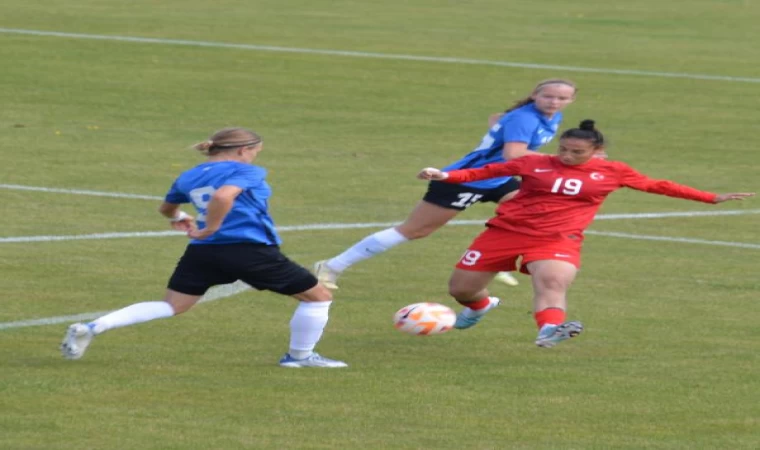 U19 Kadın Milli Futbol Takımı, hazırlık maçında Estonya’yı mağlup etti